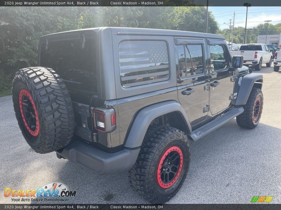 2020 Jeep Wrangler Unlimited Sport 4x4 Black / Black Photo #4