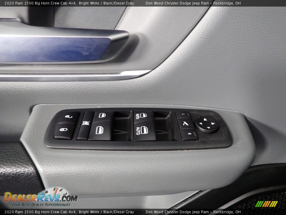 2020 Ram 1500 Big Horn Crew Cab 4x4 Bright White / Black/Diesel Gray Photo #15