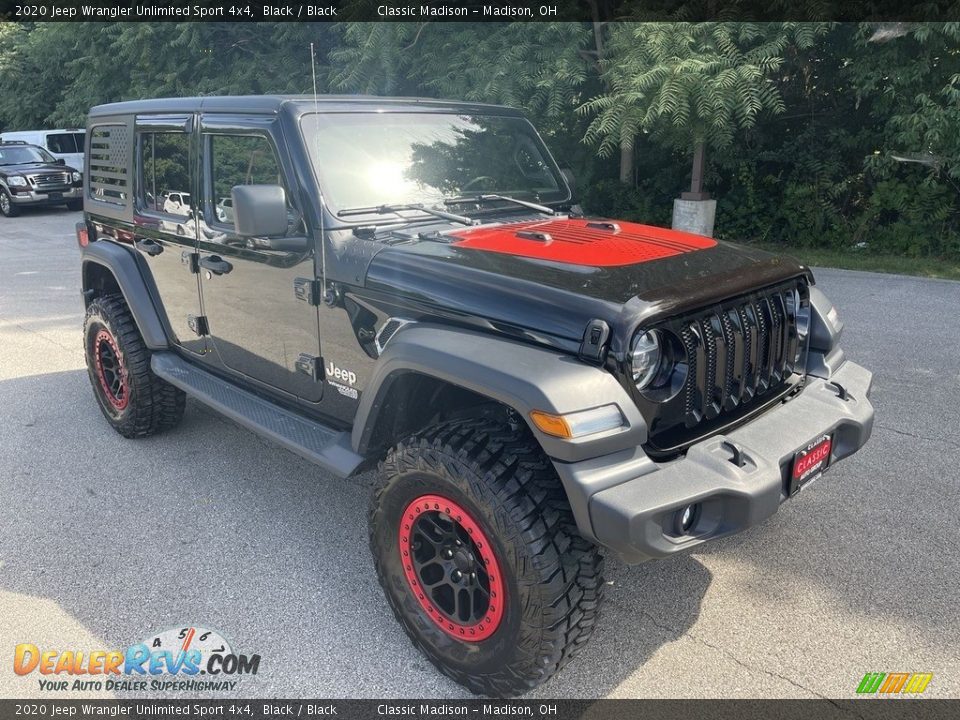 2020 Jeep Wrangler Unlimited Sport 4x4 Black / Black Photo #5