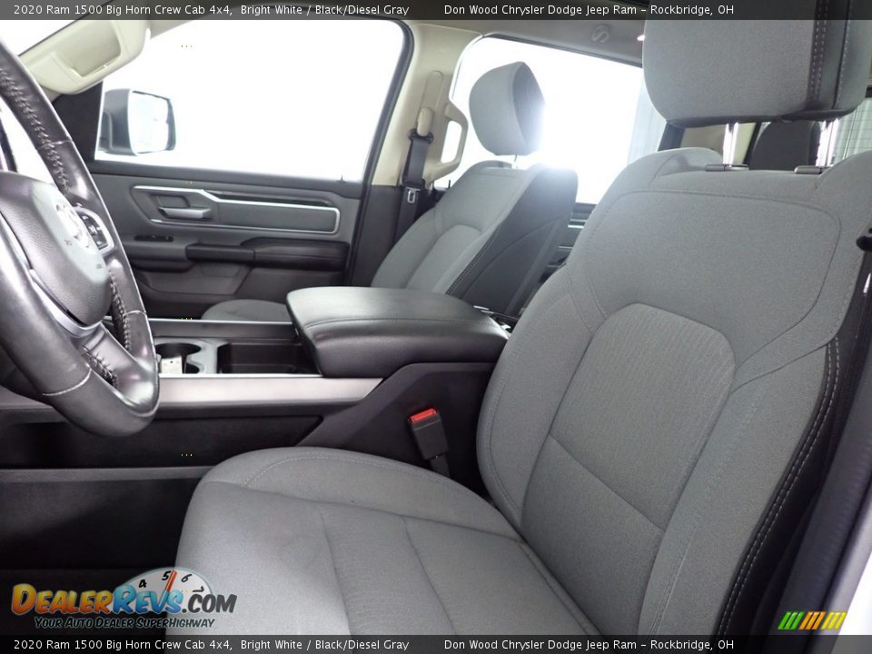2020 Ram 1500 Big Horn Crew Cab 4x4 Bright White / Black/Diesel Gray Photo #17