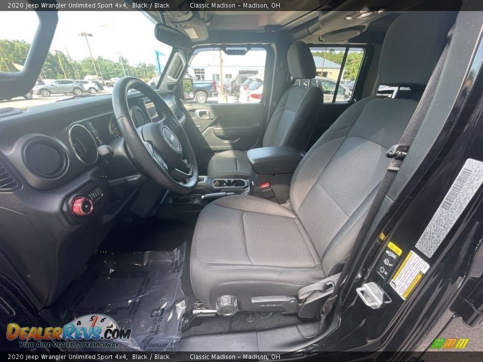 2020 Jeep Wrangler Unlimited Sport 4x4 Black / Black Photo #7