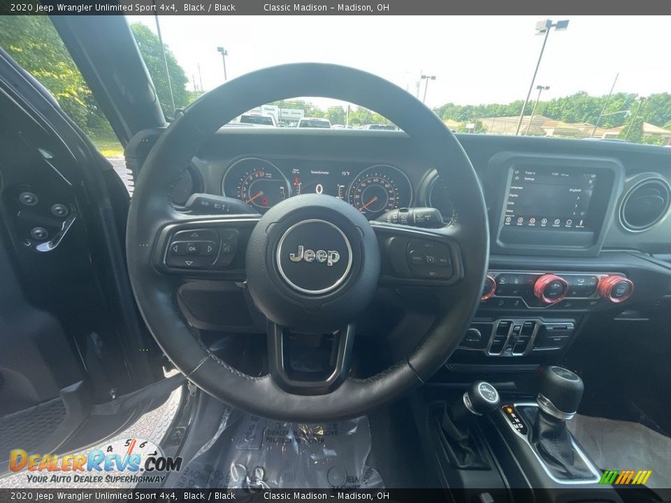 2020 Jeep Wrangler Unlimited Sport 4x4 Black / Black Photo #10