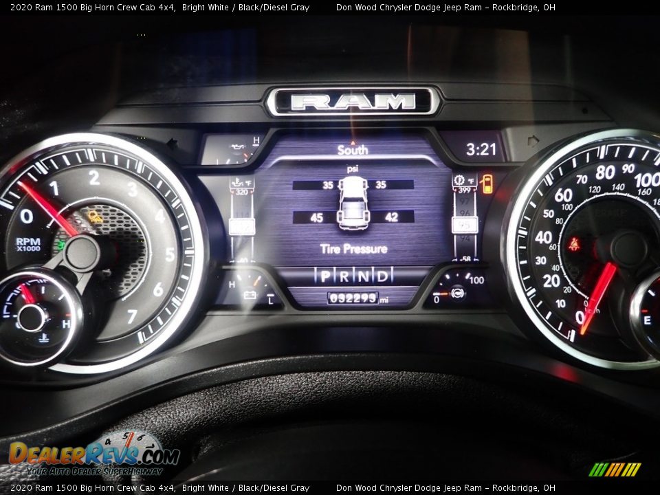 2020 Ram 1500 Big Horn Crew Cab 4x4 Bright White / Black/Diesel Gray Photo #21