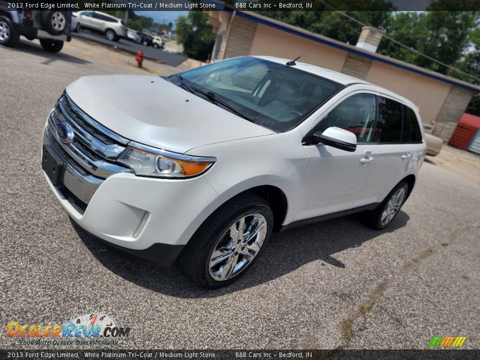 2013 Ford Edge Limited White Platinum Tri-Coat / Medium Light Stone Photo #1