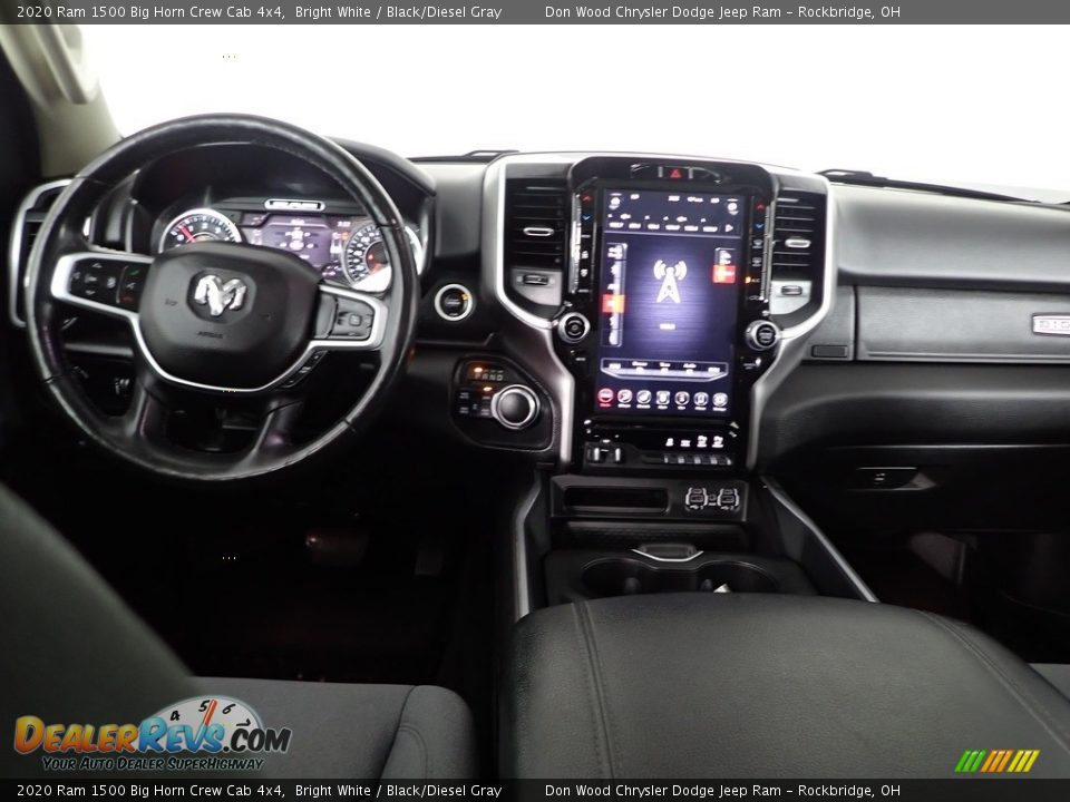 2020 Ram 1500 Big Horn Crew Cab 4x4 Bright White / Black/Diesel Gray Photo #28