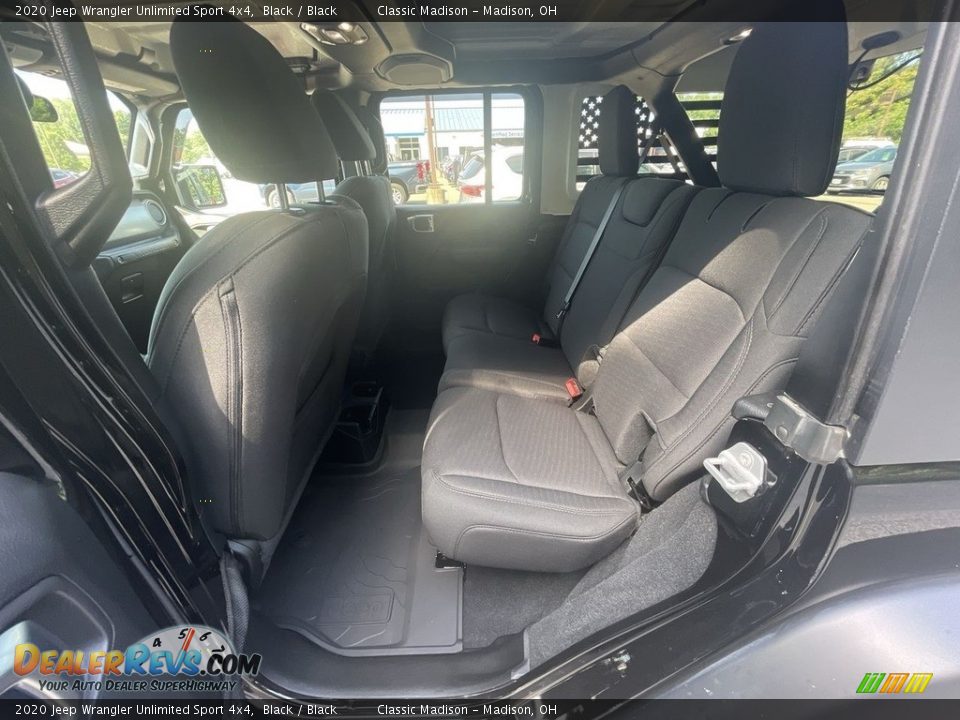 2020 Jeep Wrangler Unlimited Sport 4x4 Black / Black Photo #17