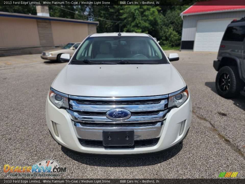 2013 Ford Edge Limited White Platinum Tri-Coat / Medium Light Stone Photo #2