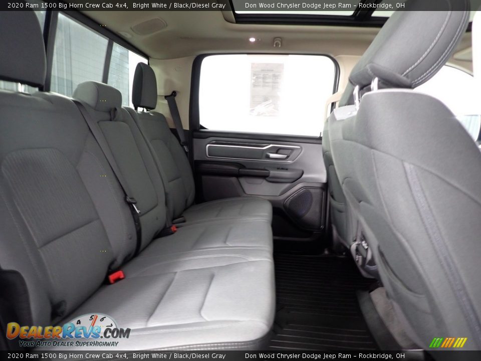2020 Ram 1500 Big Horn Crew Cab 4x4 Bright White / Black/Diesel Gray Photo #32