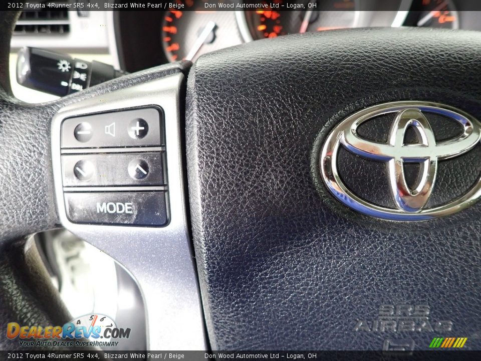 2012 Toyota 4Runner SR5 4x4 Blizzard White Pearl / Beige Photo #16