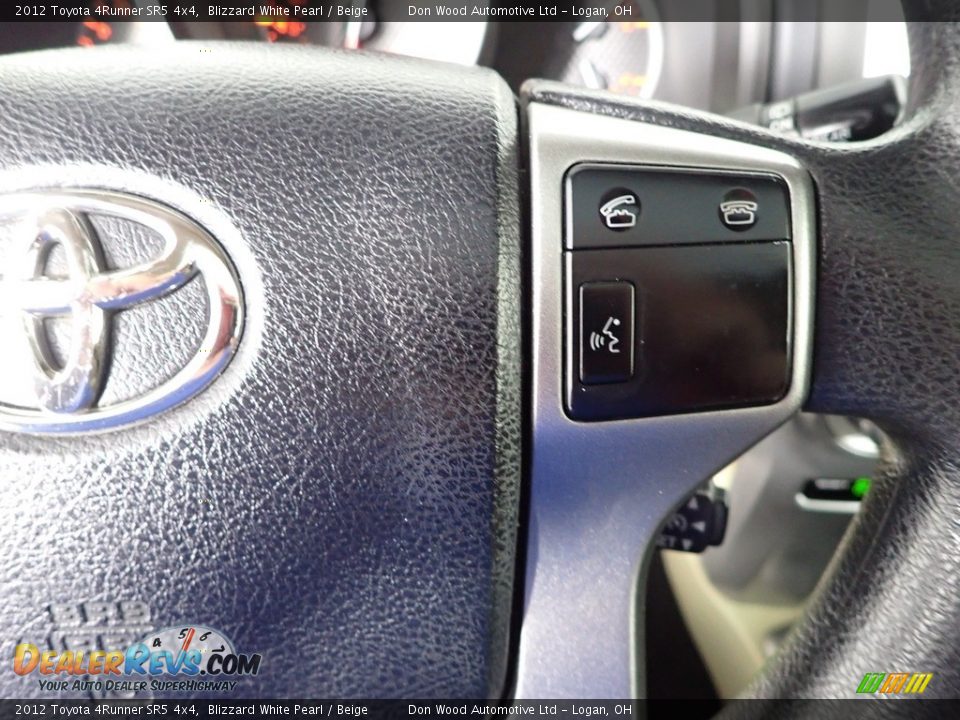 2012 Toyota 4Runner SR5 4x4 Blizzard White Pearl / Beige Photo #17