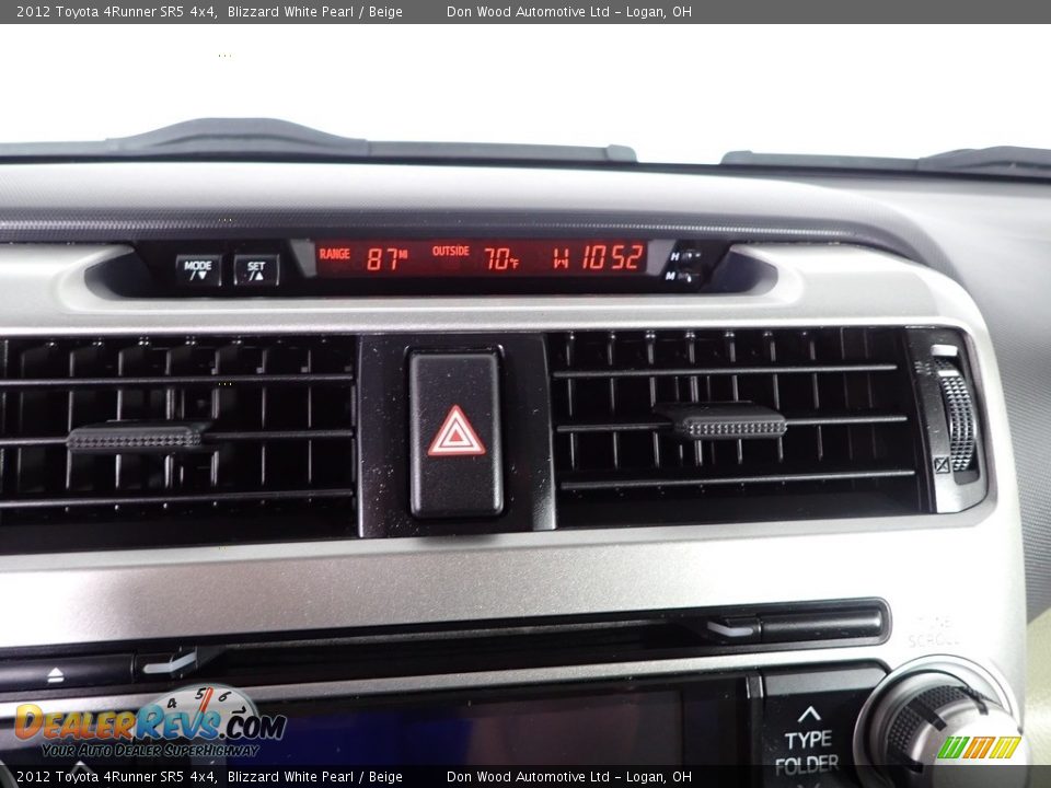 2012 Toyota 4Runner SR5 4x4 Blizzard White Pearl / Beige Photo #19