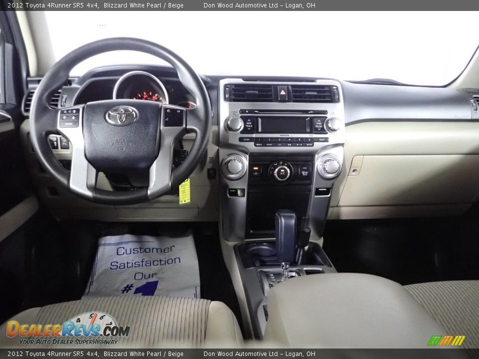 2012 Toyota 4Runner SR5 4x4 Blizzard White Pearl / Beige Photo #27