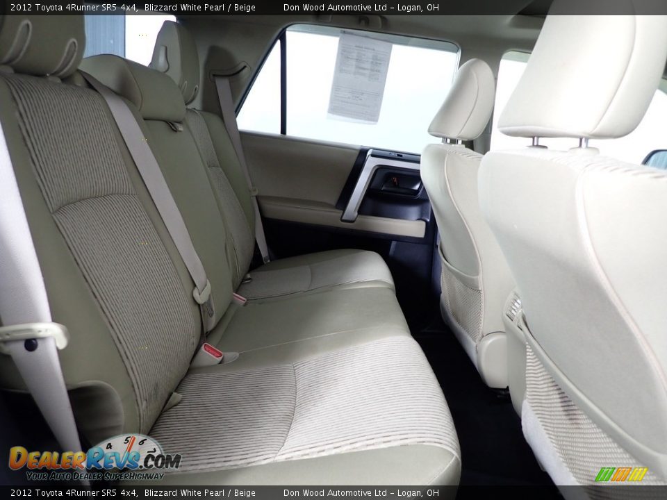 2012 Toyota 4Runner SR5 4x4 Blizzard White Pearl / Beige Photo #32
