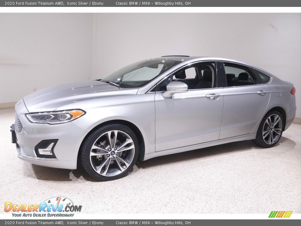 2020 Ford Fusion Titanium AWD Iconic Silver / Ebony Photo #3