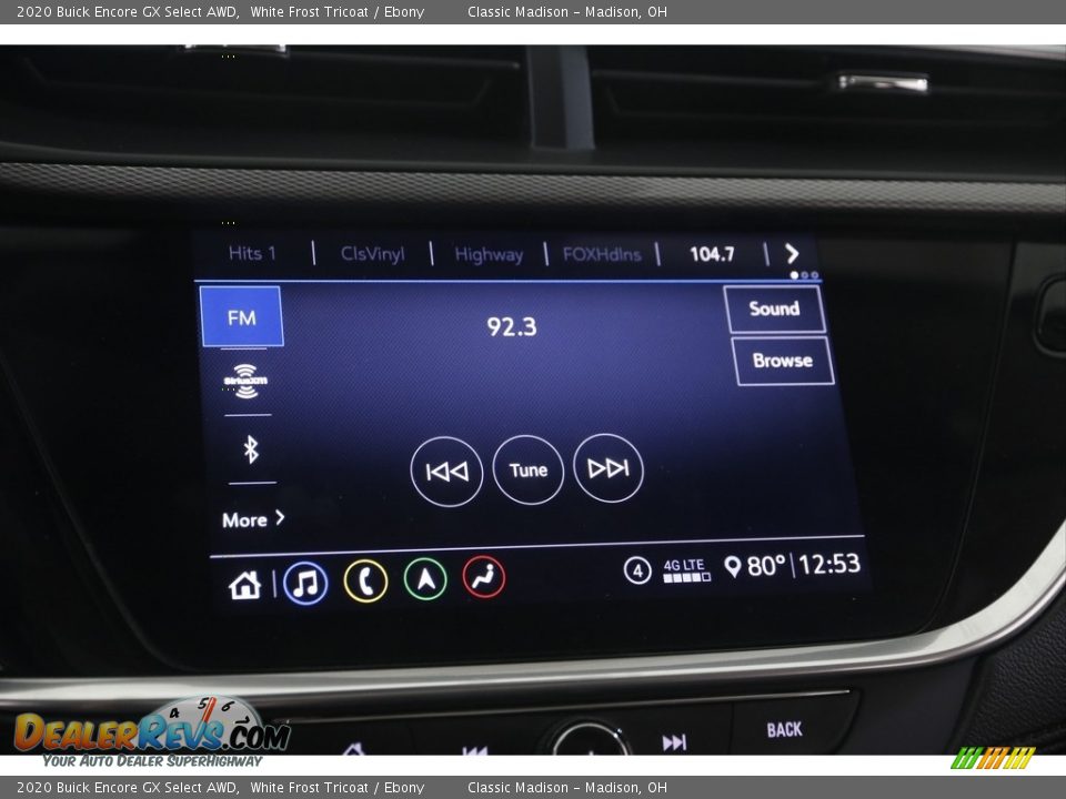 2020 Buick Encore GX Select AWD White Frost Tricoat / Ebony Photo #10