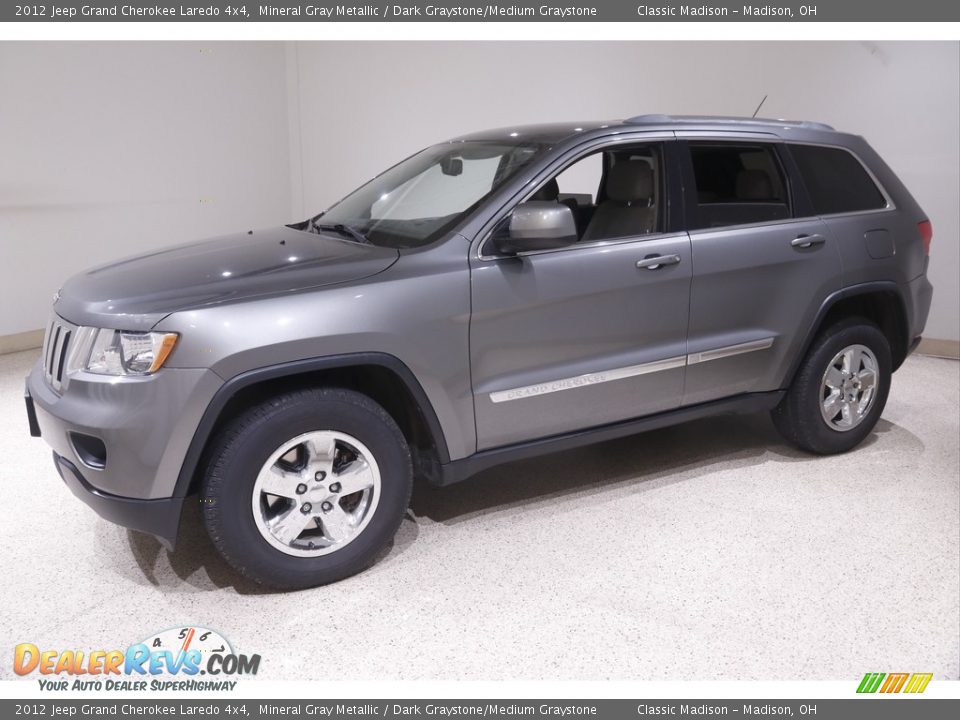 2012 Jeep Grand Cherokee Laredo 4x4 Mineral Gray Metallic / Dark Graystone/Medium Graystone Photo #3