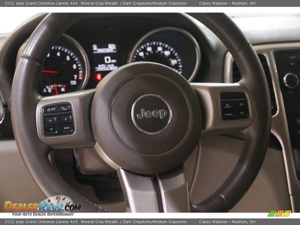 2012 Jeep Grand Cherokee Laredo 4x4 Mineral Gray Metallic / Dark Graystone/Medium Graystone Photo #7