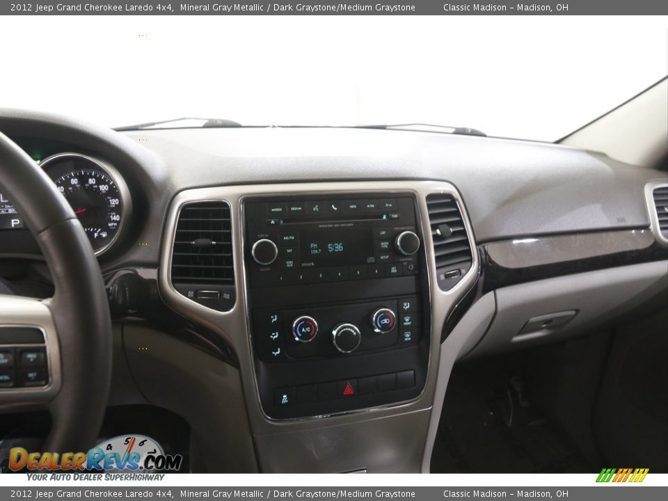 2012 Jeep Grand Cherokee Laredo 4x4 Mineral Gray Metallic / Dark Graystone/Medium Graystone Photo #9