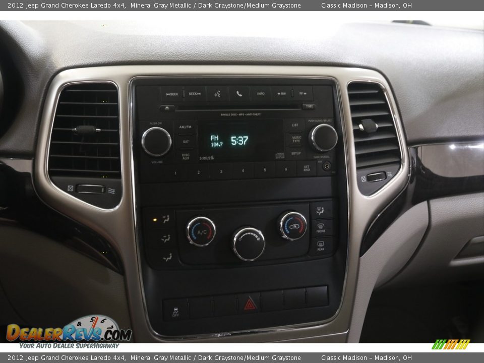 2012 Jeep Grand Cherokee Laredo 4x4 Mineral Gray Metallic / Dark Graystone/Medium Graystone Photo #10