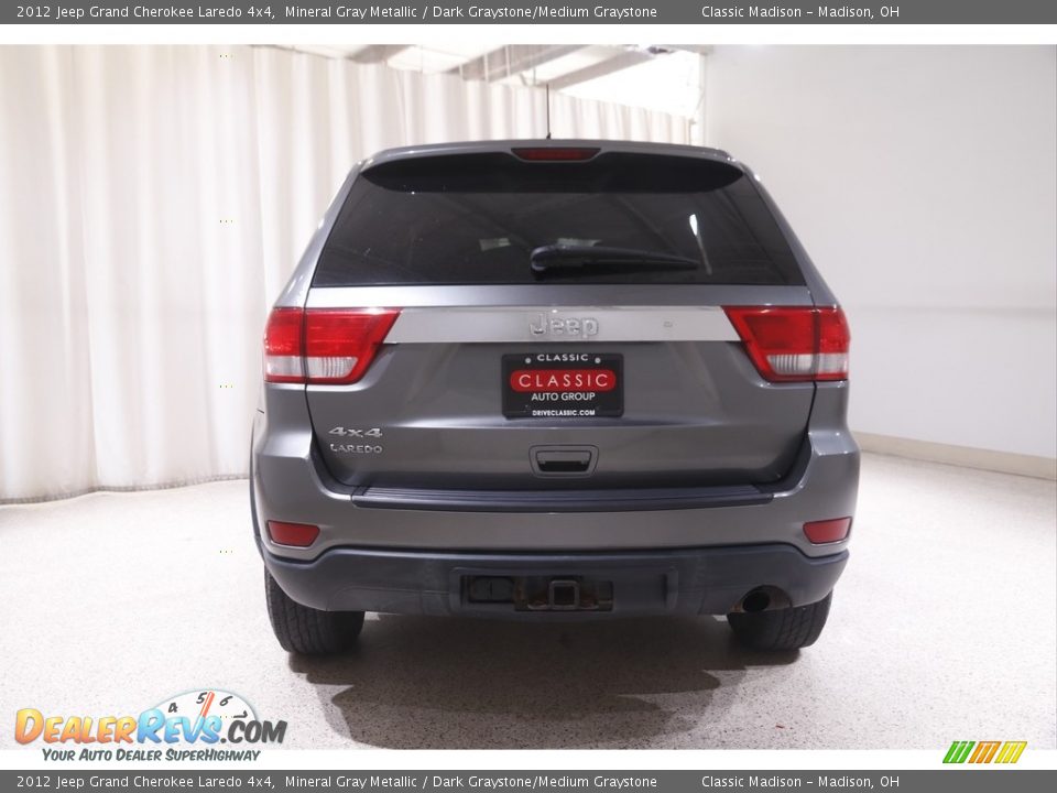 2012 Jeep Grand Cherokee Laredo 4x4 Mineral Gray Metallic / Dark Graystone/Medium Graystone Photo #15