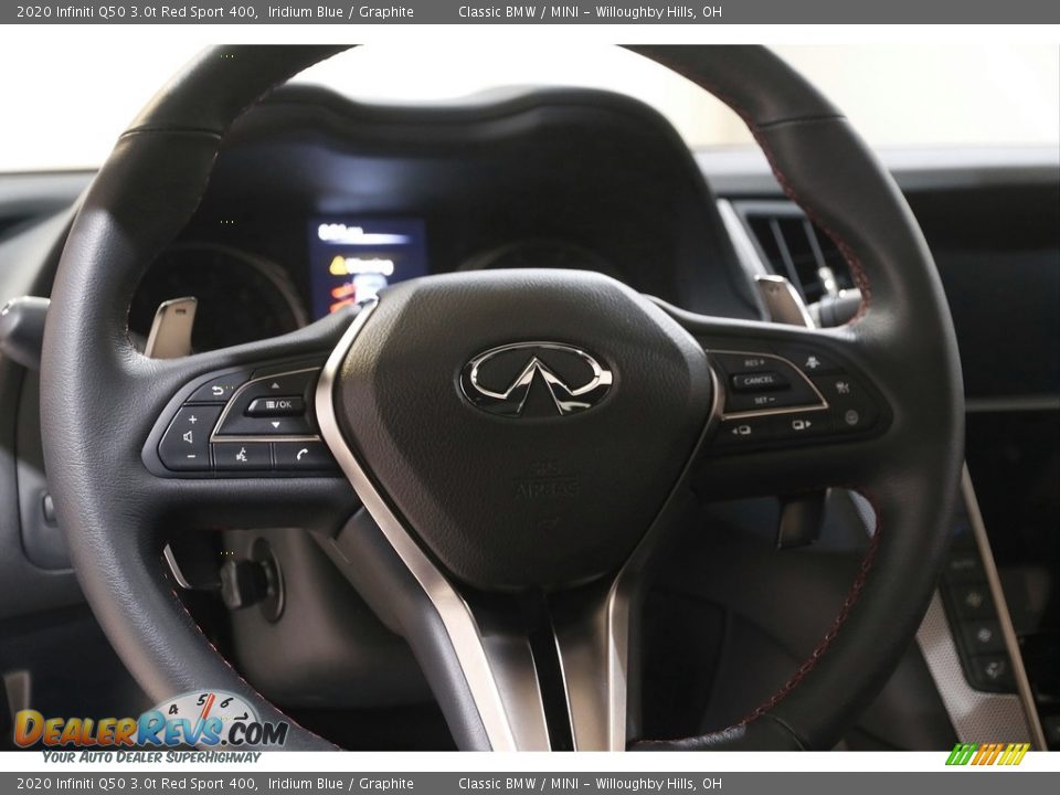 2020 Infiniti Q50 3.0t Red Sport 400 Steering Wheel Photo #7