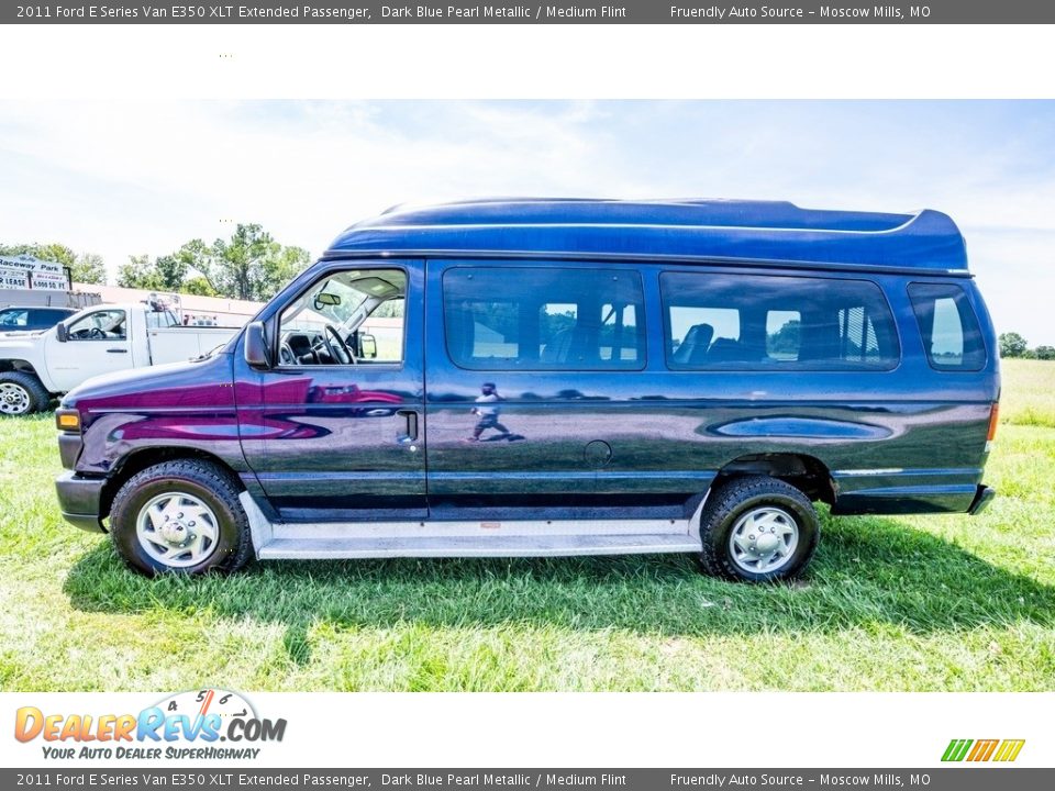 2011 Ford E Series Van E350 XLT Extended Passenger Dark Blue Pearl Metallic / Medium Flint Photo #7