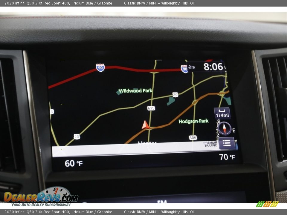 Navigation of 2020 Infiniti Q50 3.0t Red Sport 400 Photo #10