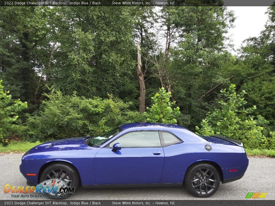 2022 Dodge Challenger SXT Blacktop Indigo Blue / Black Photo #1