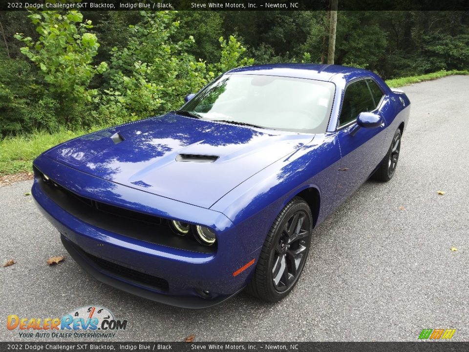 2022 Dodge Challenger SXT Blacktop Indigo Blue / Black Photo #2