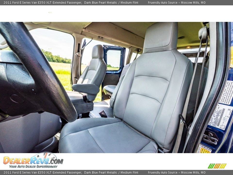 2011 Ford E Series Van E350 XLT Extended Passenger Dark Blue Pearl Metallic / Medium Flint Photo #17