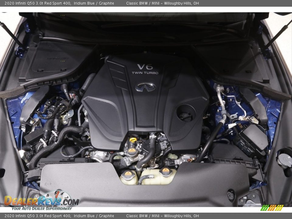 2020 Infiniti Q50 3.0t Red Sport 400 3.0 Liter Twin-Turbocharged DOHC 24-Valve VVT V6 Engine Photo #21