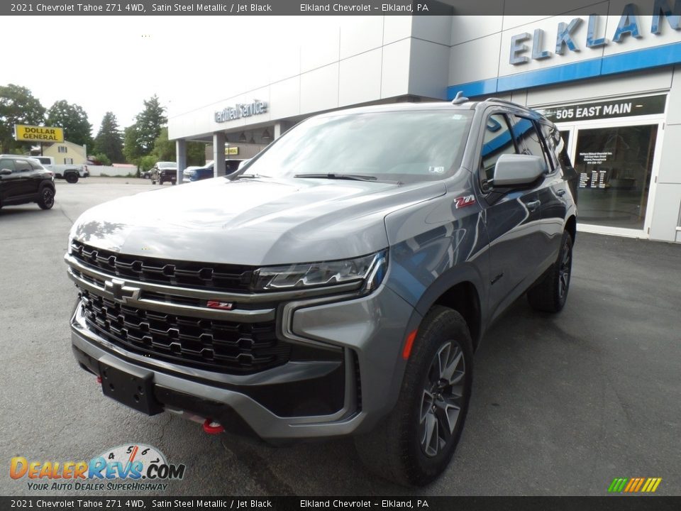 2021 Chevrolet Tahoe Z71 4WD Satin Steel Metallic / Jet Black Photo #2