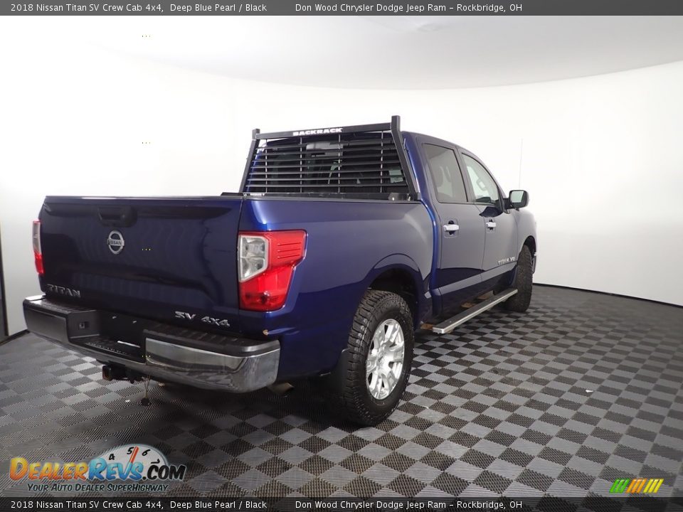 2018 Nissan Titan SV Crew Cab 4x4 Deep Blue Pearl / Black Photo #8