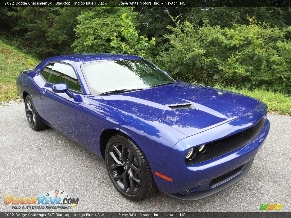 2022 Dodge Challenger SXT Blacktop Indigo Blue / Black Photo #4