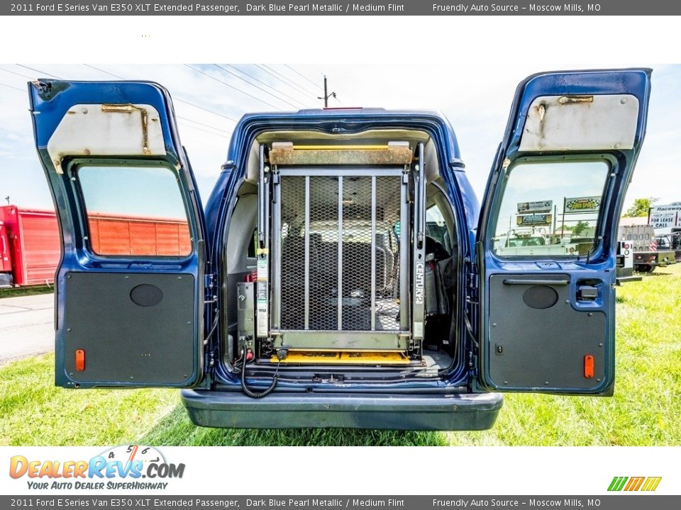 2011 Ford E Series Van E350 XLT Extended Passenger Dark Blue Pearl Metallic / Medium Flint Photo #20