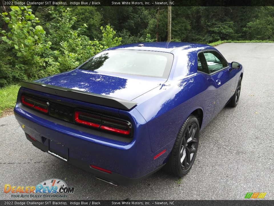 2022 Dodge Challenger SXT Blacktop Indigo Blue / Black Photo #6