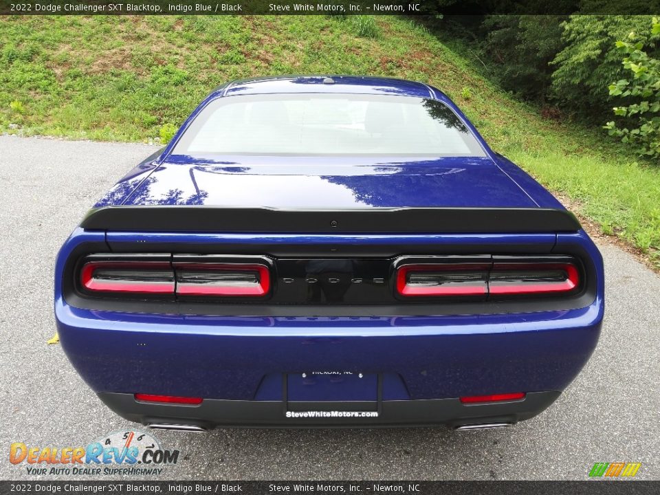 2022 Dodge Challenger SXT Blacktop Indigo Blue / Black Photo #7
