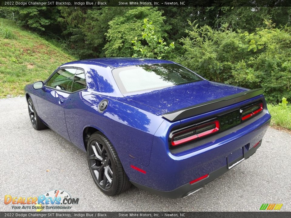 2022 Dodge Challenger SXT Blacktop Indigo Blue / Black Photo #8