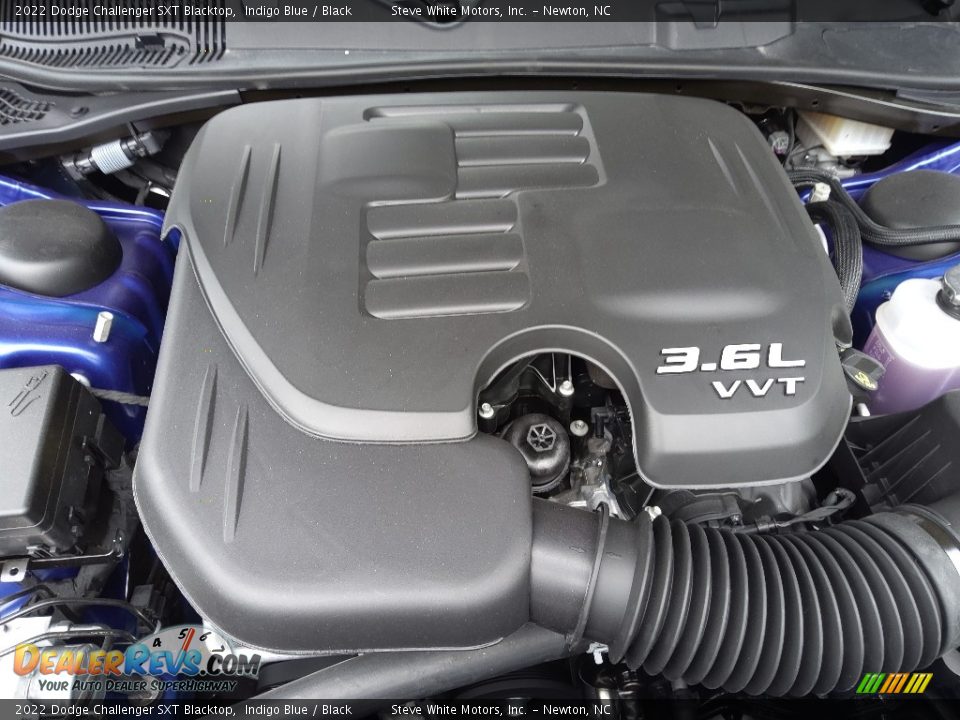 2022 Dodge Challenger SXT Blacktop Indigo Blue / Black Photo #9