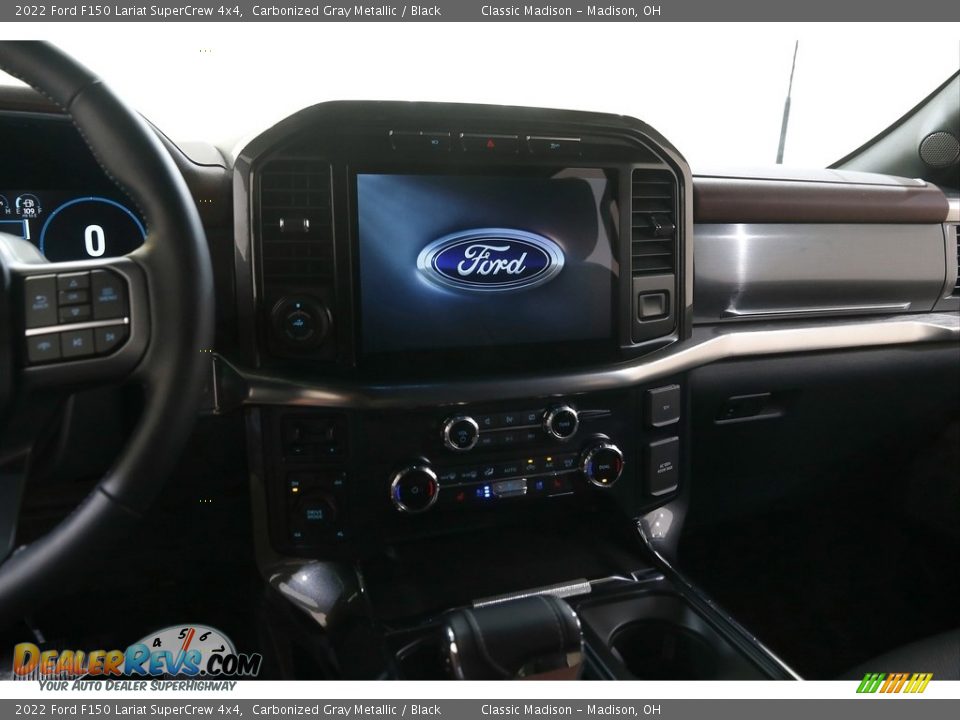 2022 Ford F150 Lariat SuperCrew 4x4 Carbonized Gray Metallic / Black Photo #10