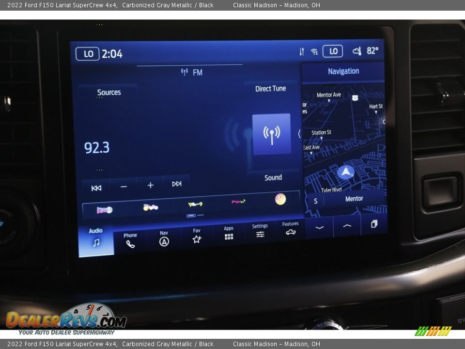 2022 Ford F150 Lariat SuperCrew 4x4 Carbonized Gray Metallic / Black Photo #11