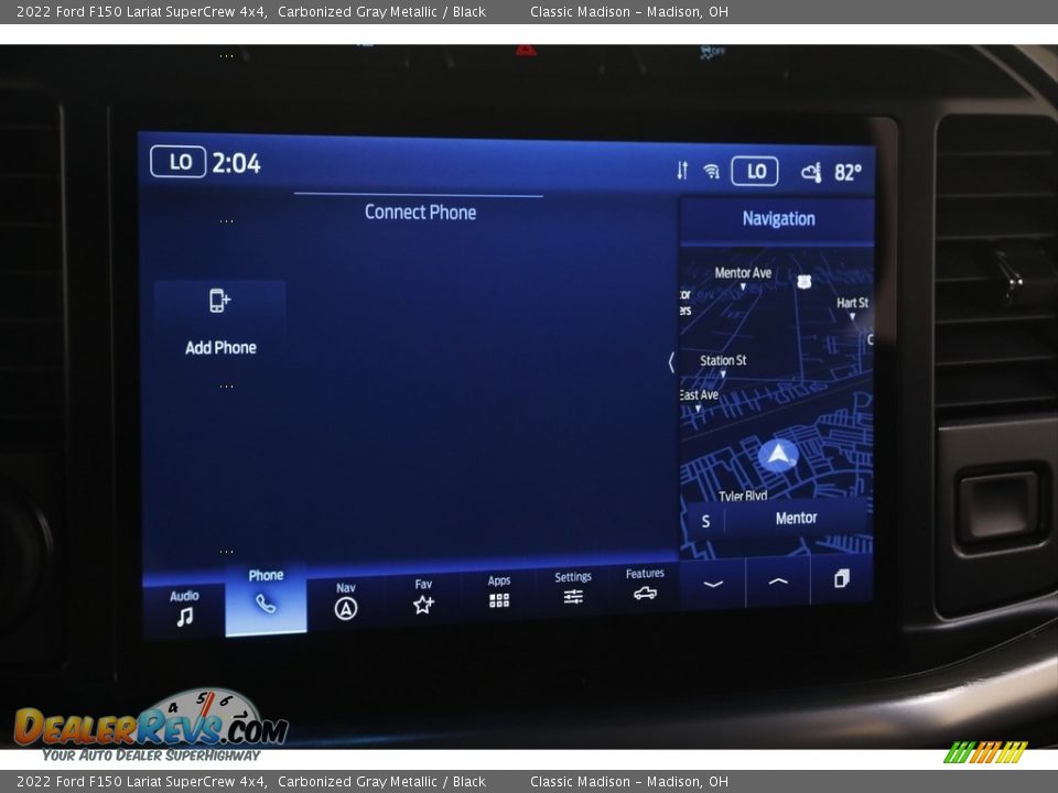2022 Ford F150 Lariat SuperCrew 4x4 Carbonized Gray Metallic / Black Photo #12