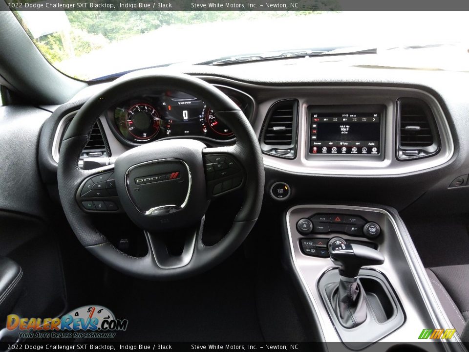 2022 Dodge Challenger SXT Blacktop Indigo Blue / Black Photo #16