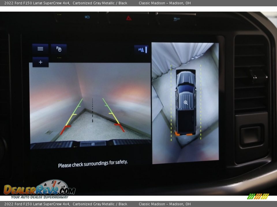 2022 Ford F150 Lariat SuperCrew 4x4 Carbonized Gray Metallic / Black Photo #15