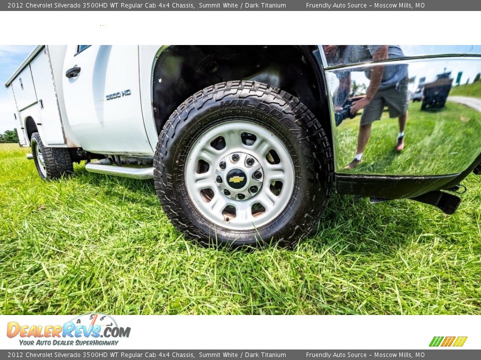 2012 Chevrolet Silverado 3500HD WT Regular Cab 4x4 Chassis Summit White / Dark Titanium Photo #2