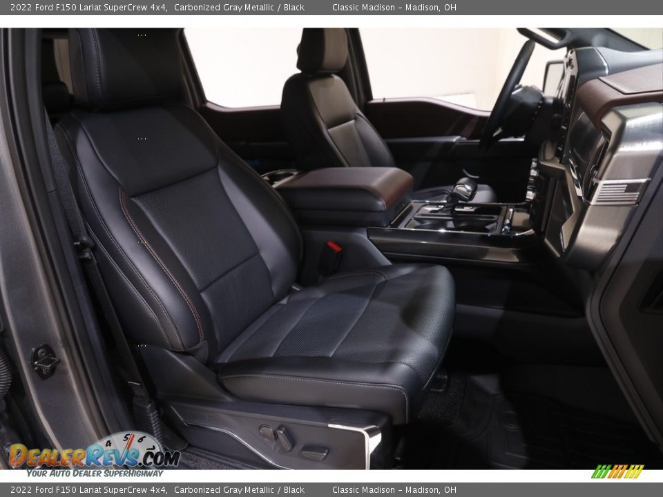 2022 Ford F150 Lariat SuperCrew 4x4 Carbonized Gray Metallic / Black Photo #20