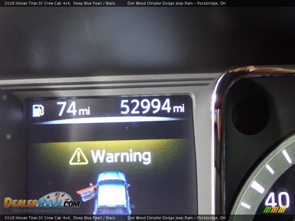 2018 Nissan Titan SV Crew Cab 4x4 Deep Blue Pearl / Black Photo #29