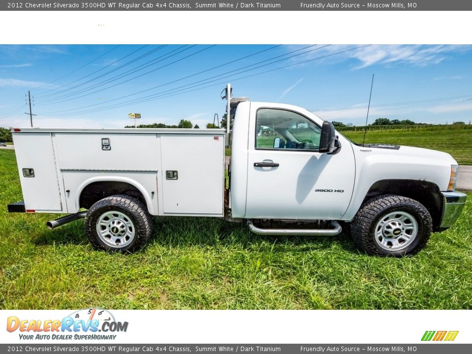 Summit White 2012 Chevrolet Silverado 3500HD WT Regular Cab 4x4 Chassis Photo #3