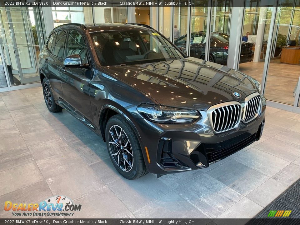 2022 BMW X3 xDrive30i Dark Graphite Metallic / Black Photo #1