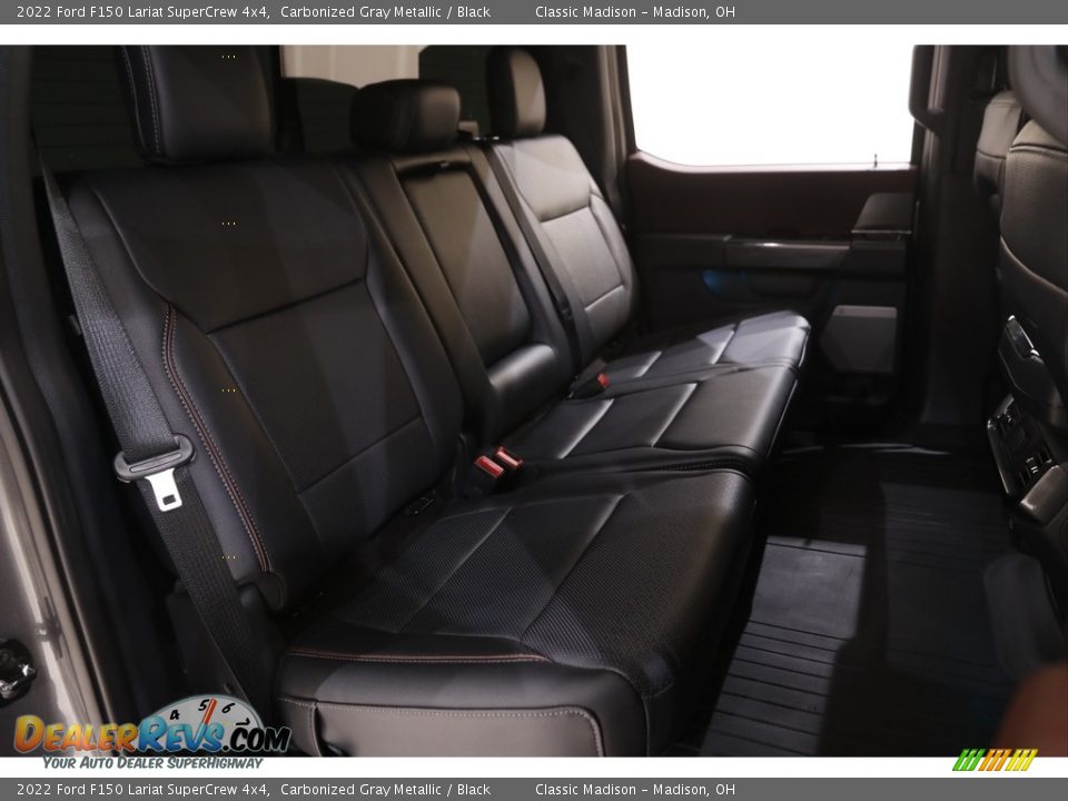 2022 Ford F150 Lariat SuperCrew 4x4 Carbonized Gray Metallic / Black Photo #21